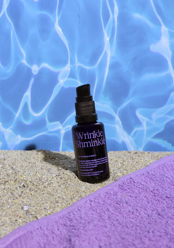 Wrinkle Shminkle by Beaut Serums relaxing by the pool
